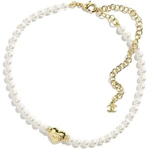 Chanel Gold and White Pearl Choker